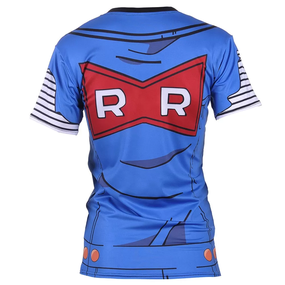 Women's Dragon Ball Z Compression 'Lapis | Lazuli | Android 18' Short Sleeve Rashguard