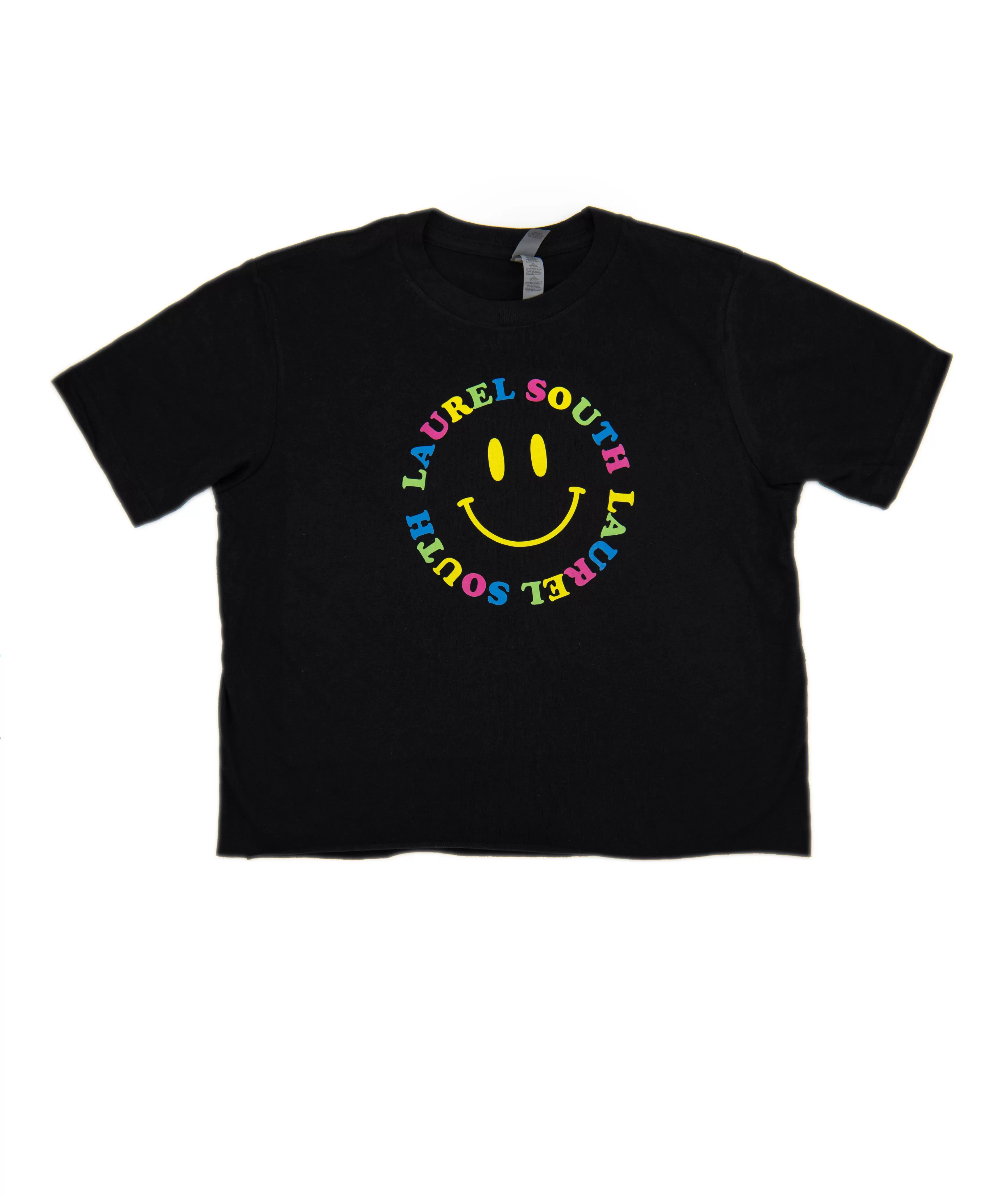 Wordy Smiley Black Camp Tee